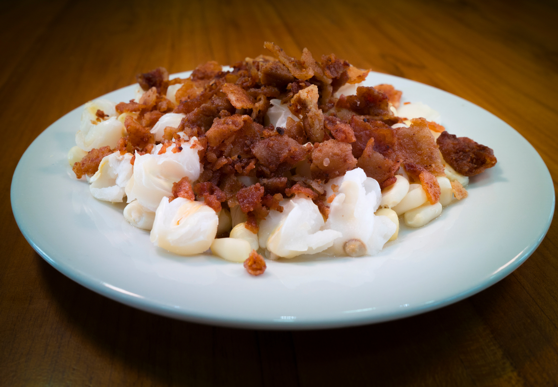 Porción Mote con Chicharrón
